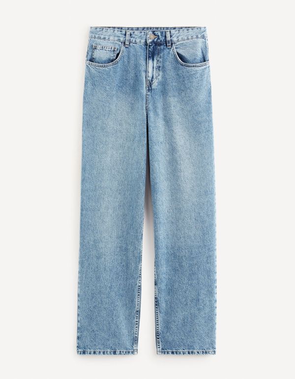 Jean baggy 100% coton - bleached