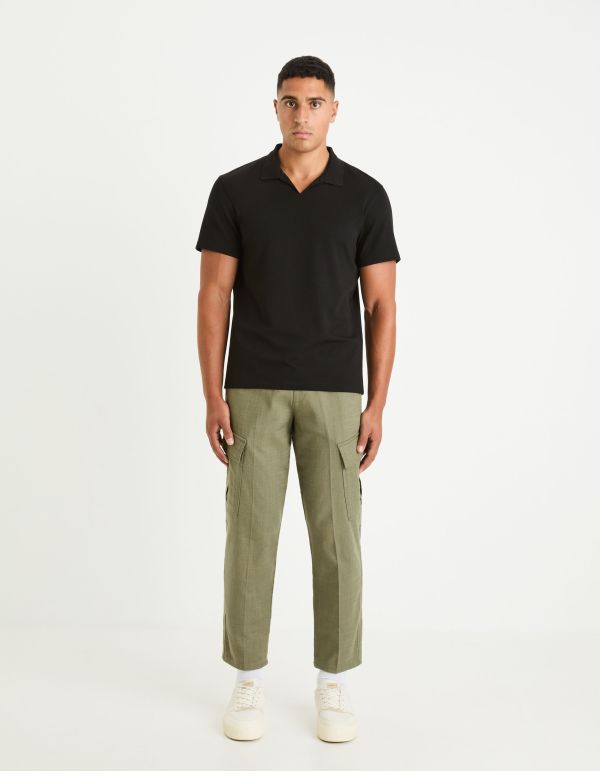 Polo jersey regular - noir