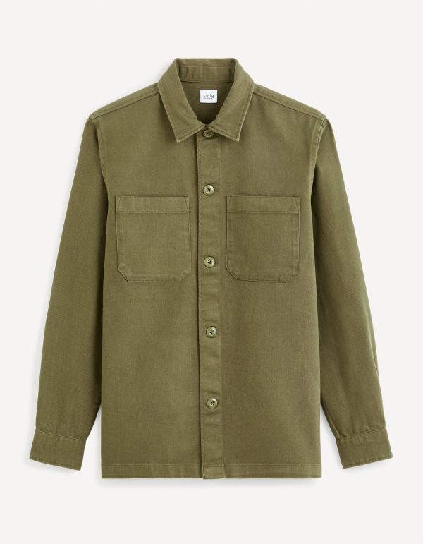 Surchemise 100% coton - kaki