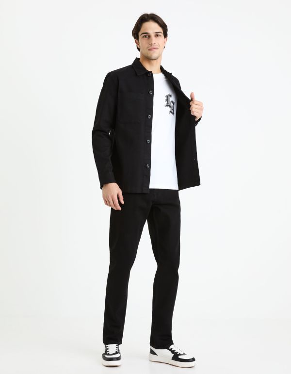 Surchemise 100% coton - noir