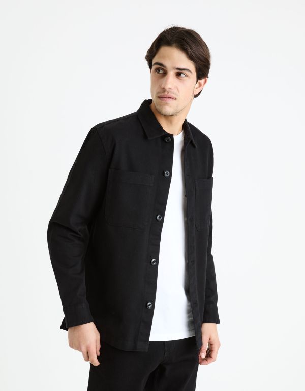 Surchemise 100% coton - noir