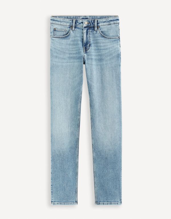 Jean straight C15 3 longueurs stretch - blanc