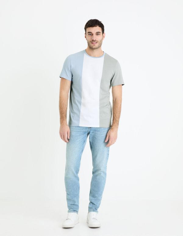 Jean slim C25 3 longueurs stretch - blanc