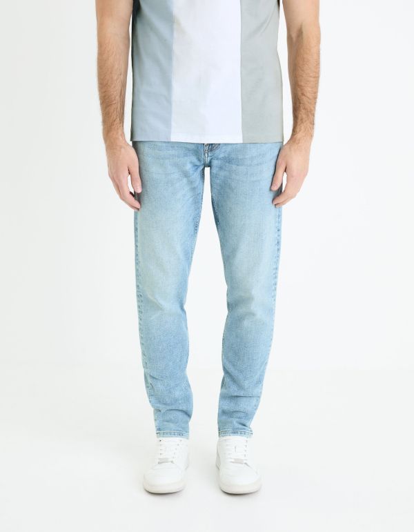 Jean slim C25 3 longueurs stretch - blanc