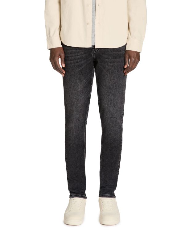 Jean slim coton stretch C15 3 longueurs - noir