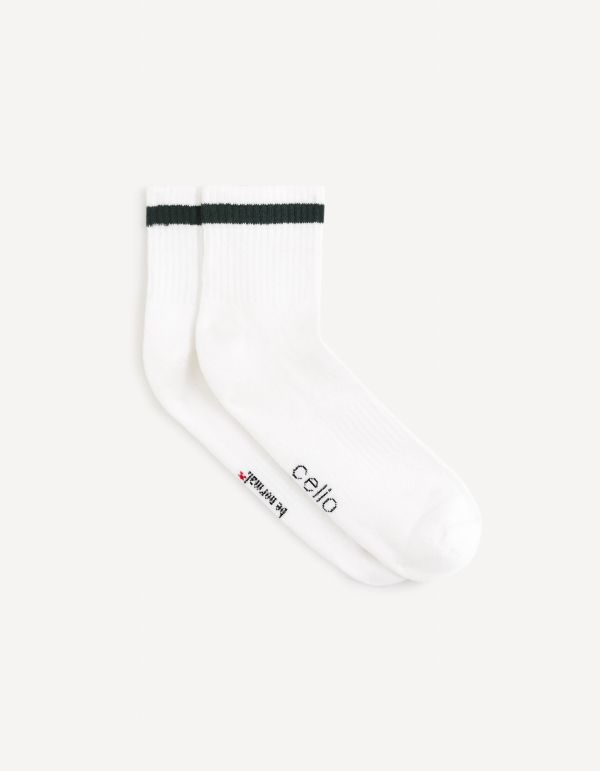 Chaussettes bassecoton mélangé - blanc