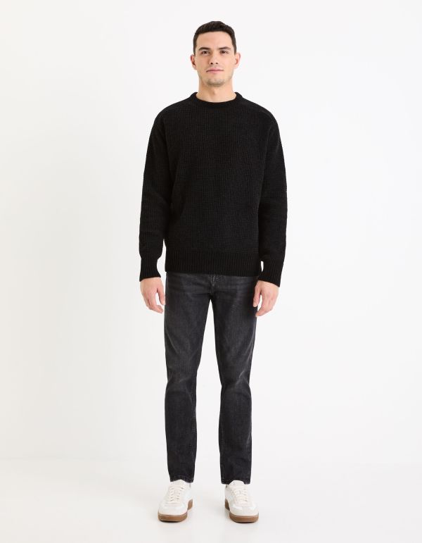Jean slim tapered stretch - noir