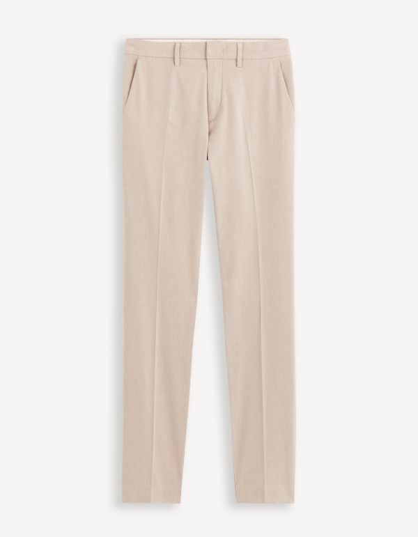 Pantalon chino stretch - beige