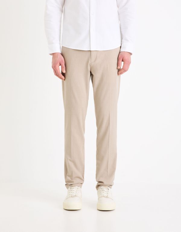 Pantalon chino stretch - beige