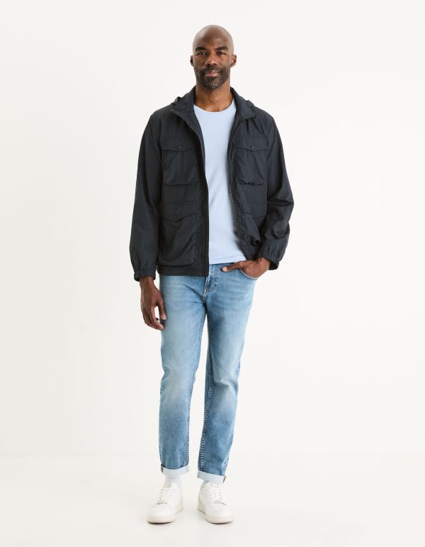 Jean slim maille - bleu délavé