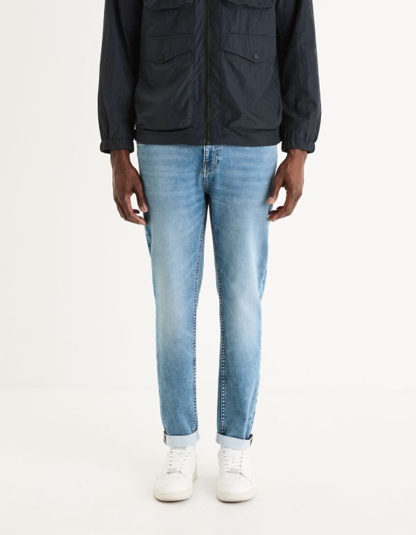 Jean slim maille - bleu délavé