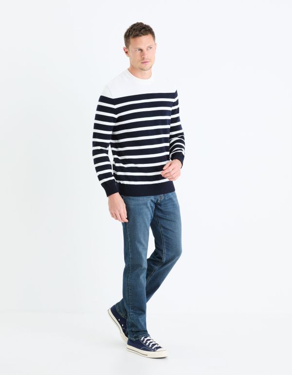 Jean straight stretch C15 3 longueurs - bleu