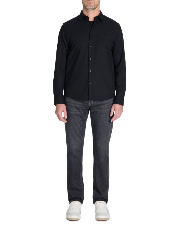 Jean straight 100% coton stretch c15 3 longueurs - gris