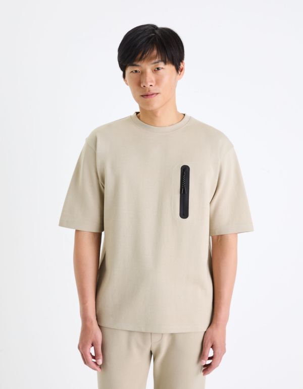 Sweat manches courtes - marron