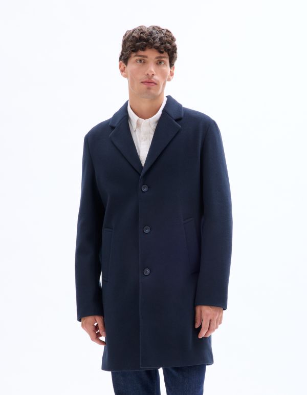 Manteau Woolness en laine mélangé non doublé - marine foncé