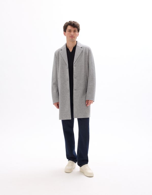 Manteau maille non doublé - gris