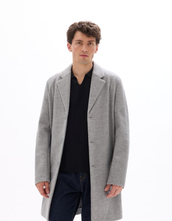 Manteau maille non doublé - gris