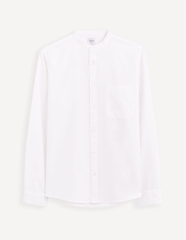 Chemise regular en coton - blanc