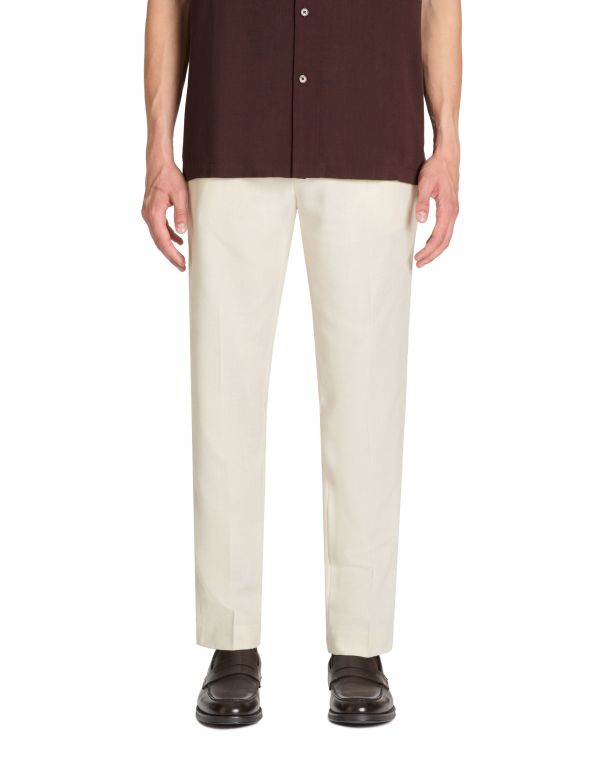 Pantalon chino slim - beige