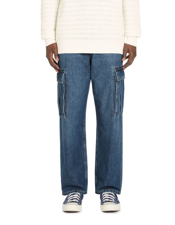 Jean baggy 100% coton C75 - bleu