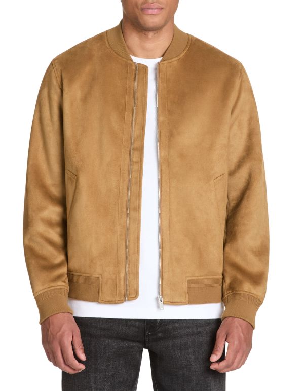 Bomber col bomber - marron