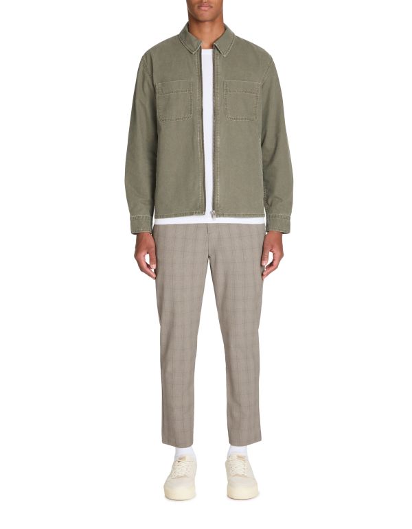 T-shirt straight 100% coton manches longues - blanc