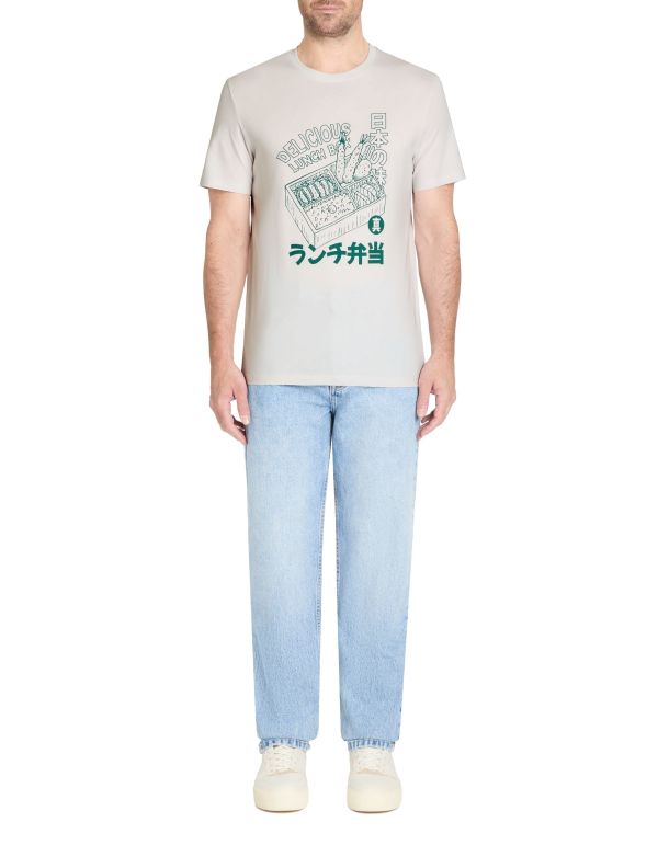 T-shirt col rond 100% coton - gris