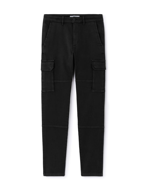 Pantalon cargo straight - noir