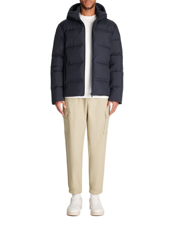 Doudoune en plume sans couture - marine