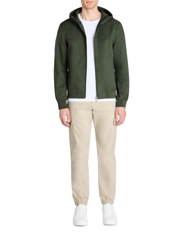 Blouson capuche fixe - kaki