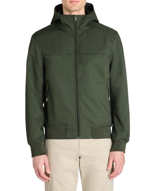 Blouson capuche fixe - kaki