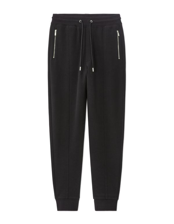 Pantalon de jogging regular maille piqué - noir