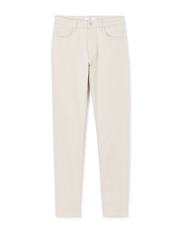Pantalon slim - beige