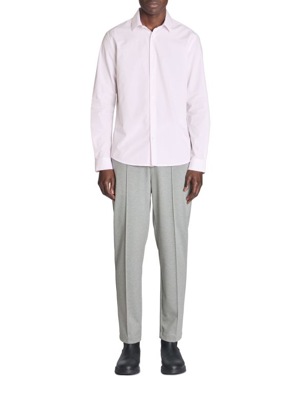 Pantalon straight stretch - gris