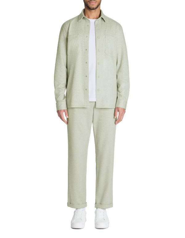 Pantalon slim coton stretch - vert