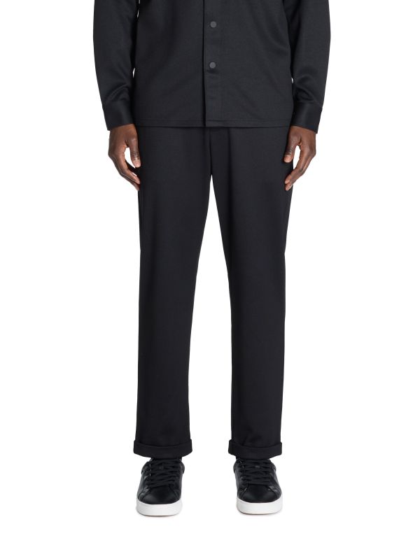 Pantalon slim coton stretch - noir