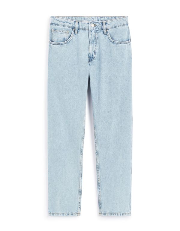 Jean relaxed 100% coton c85 - bleu clair