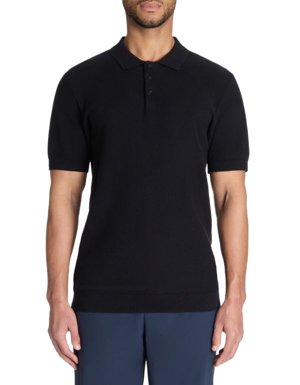Polo regular 100% coton - noir
