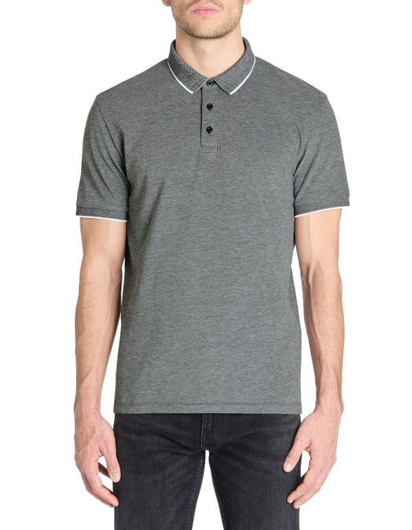 Polo regular coton mélangé - anthracite