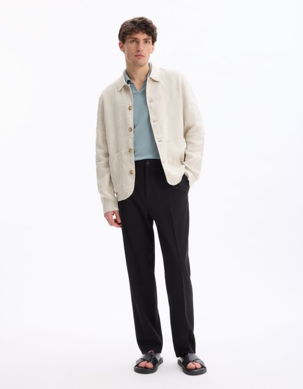 Veste col chemise - écru