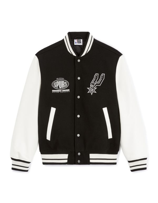 NBA - Blouson teddy noir