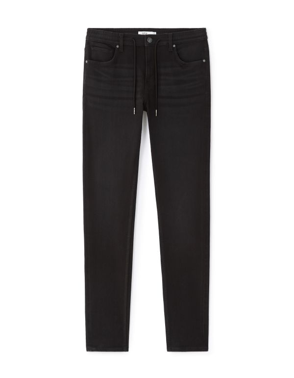 Jean slim 100% coton stretch c25 - noir