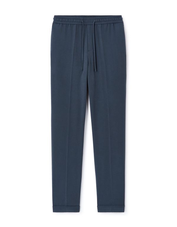 Pantalon straight stretch - bleu