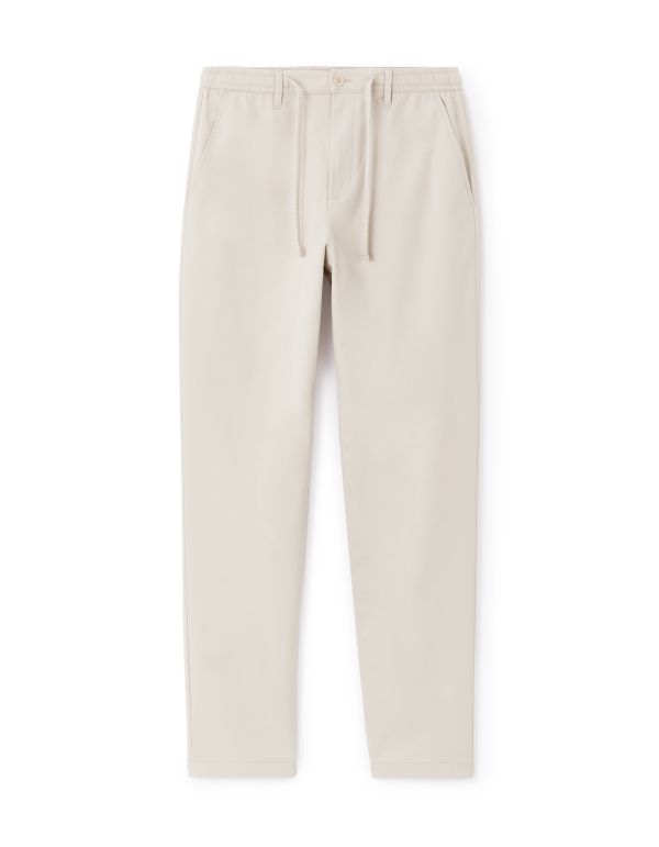 Chino slim 100% coton stretch - beige