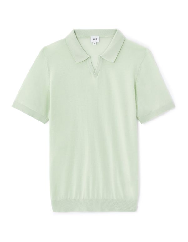 Polo slim en maille 100% coton - vert