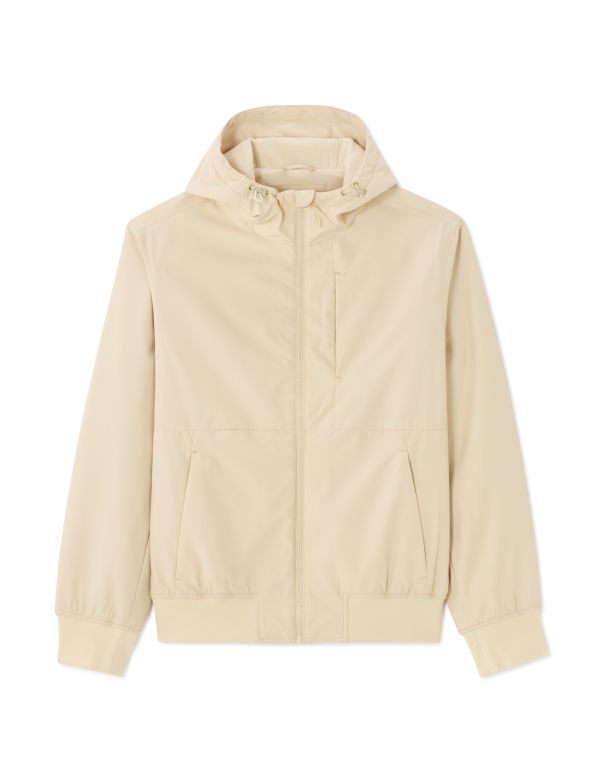 Blouson à capuche - beige