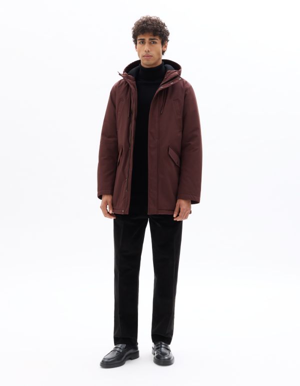 Parka Drycore à capuche déperlante - bordeaux