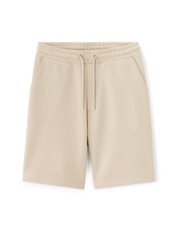 Bermuda en molleton 100% coton - sand