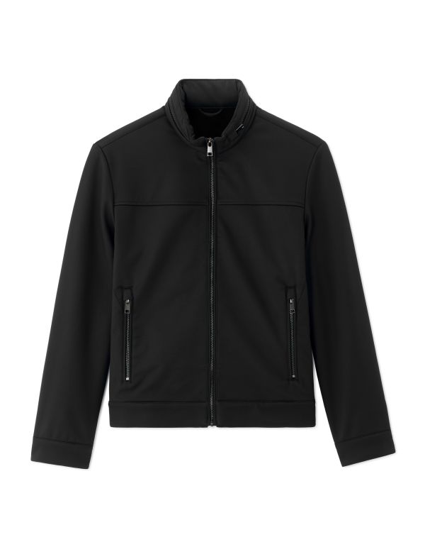 Blouson softshell col montant - noir