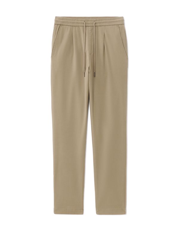 Pantalon 24H slim lyocell mélangé - beige